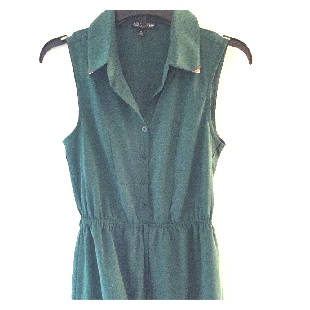 Green spring/summer dress